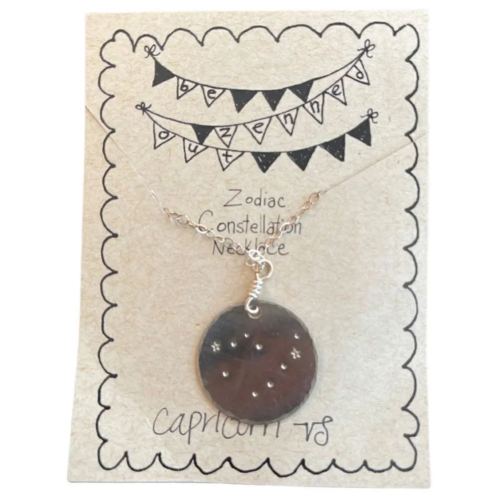 Zenned Out Capricorn Zodiac Constellation Necklace - NWT